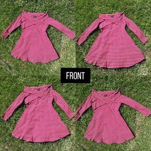 Long sleeve Off the shoulder flare dress